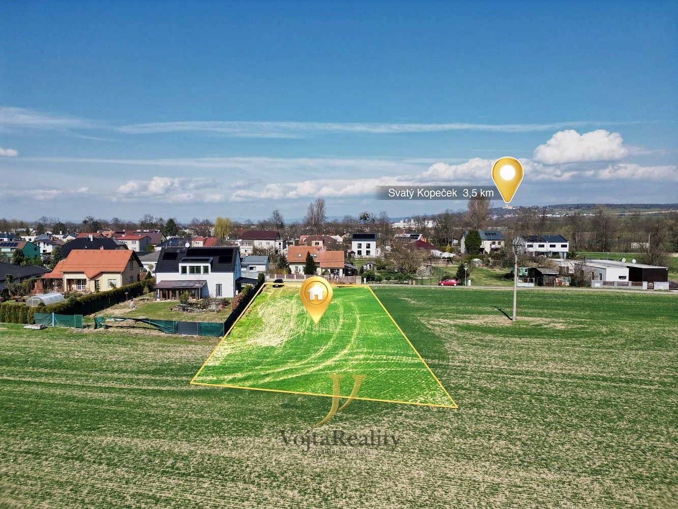 Prodej pozemek pro bydlení - Bystrovany, okres Olomouc, Olomoucký kraj - 5
