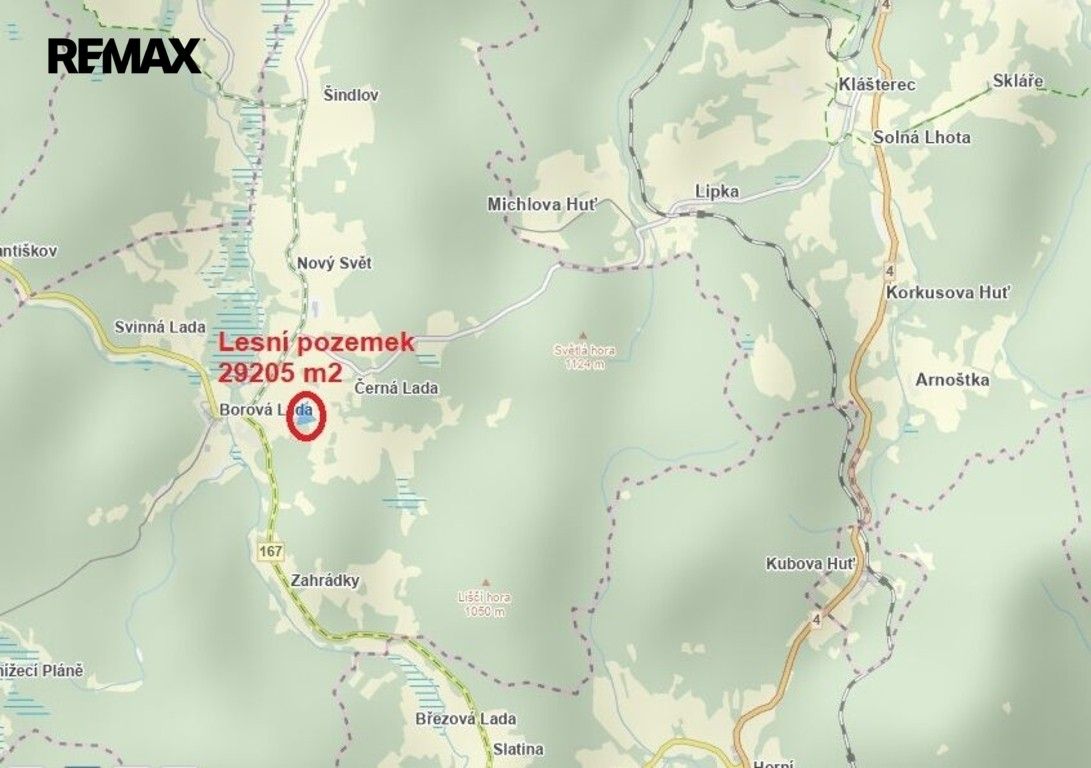 Lesy, Borová Lada, 29 205 m² - 2