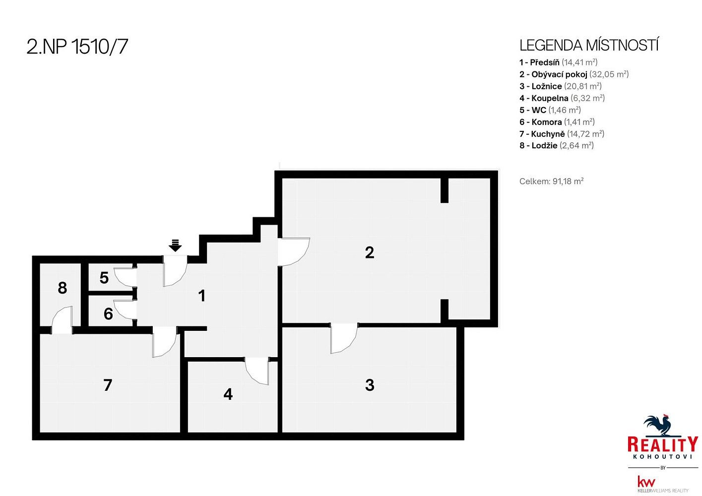 Byt 3+kk · 96 m² · Tábor, Jihočeský kraj - 3