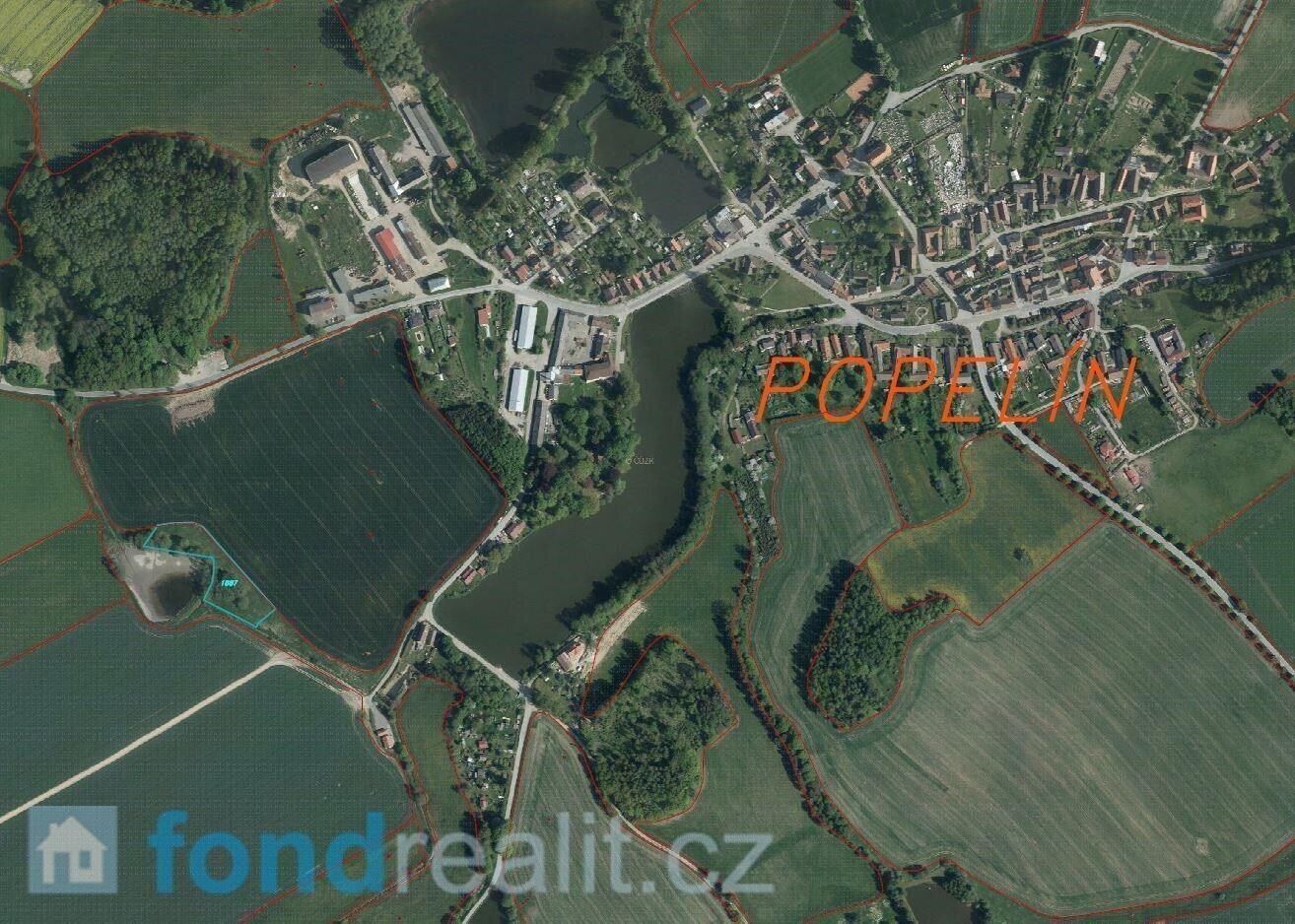 Ostatní, Popelín, 5 555 m² - 2