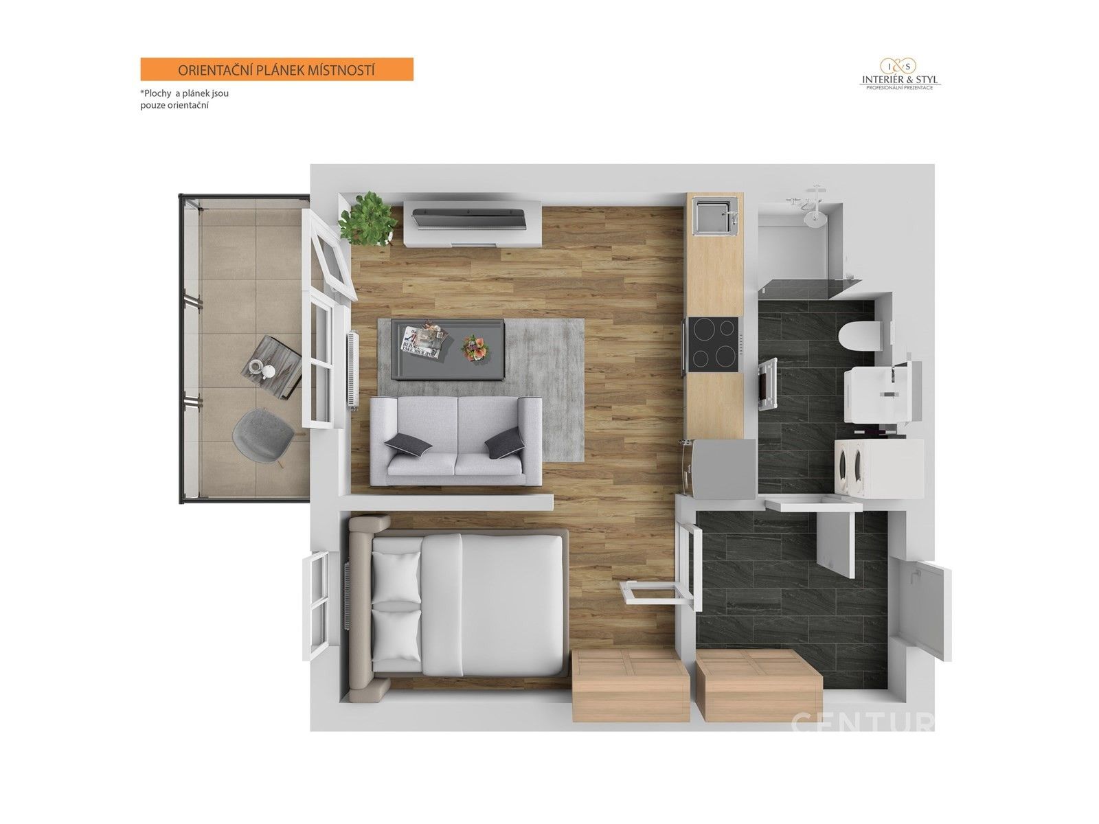 1+kk, Arnošta Staňka, Praha Hostivař, 33 m² - 2