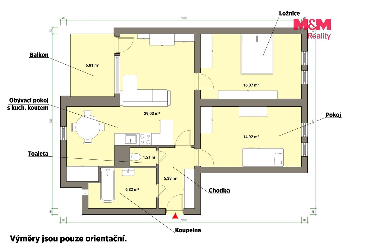 Prodej byt 3+kk - Franze Kafky, Mariánské Lázně, 72 m² - 5