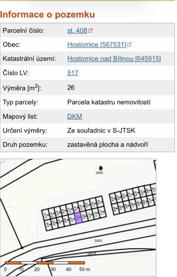 Garáže, Hostomice nad Bílinou, 417 52
