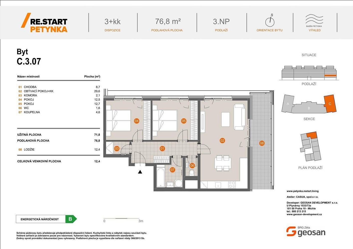 3+kk, Praha - Střešovice, okres Praha 6, Hlavní město Praha, 77 m² - 2