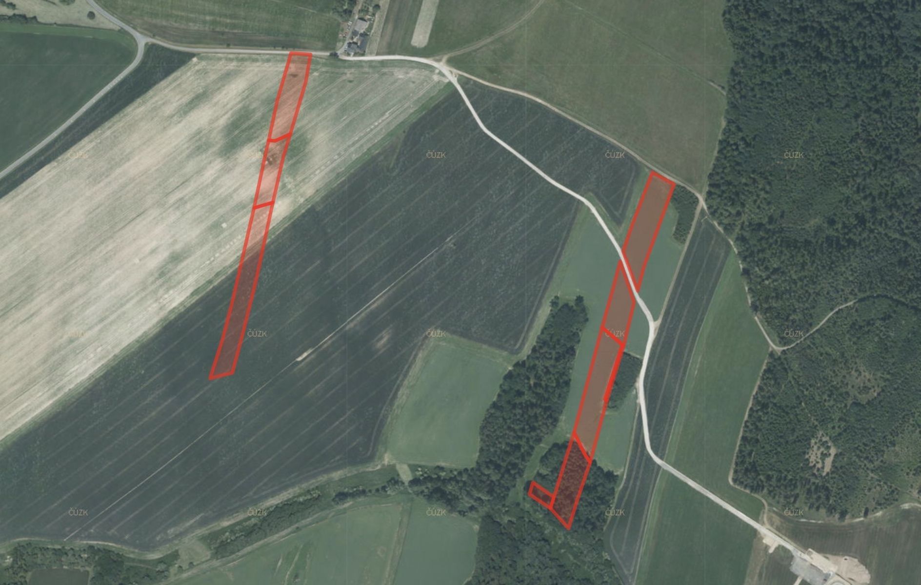 Zemědělské pozemky, Melč