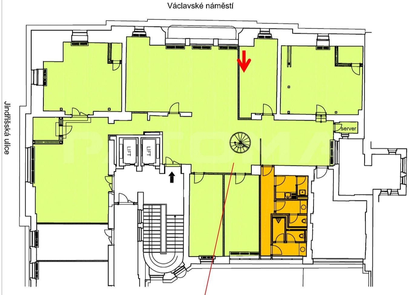 Kancelář · 466 m² · Václavské náměstí, Praha - 3