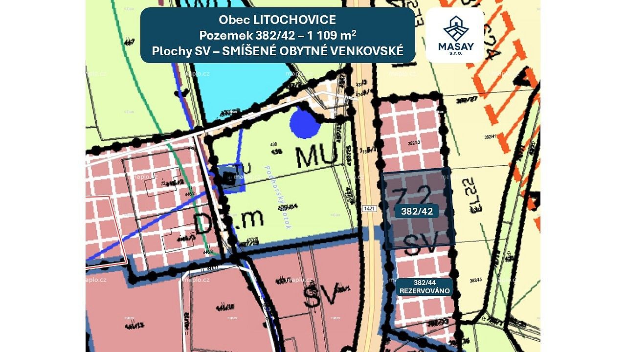 Pozemky pro bydlení, Litochovice, okres Strakonice - 2