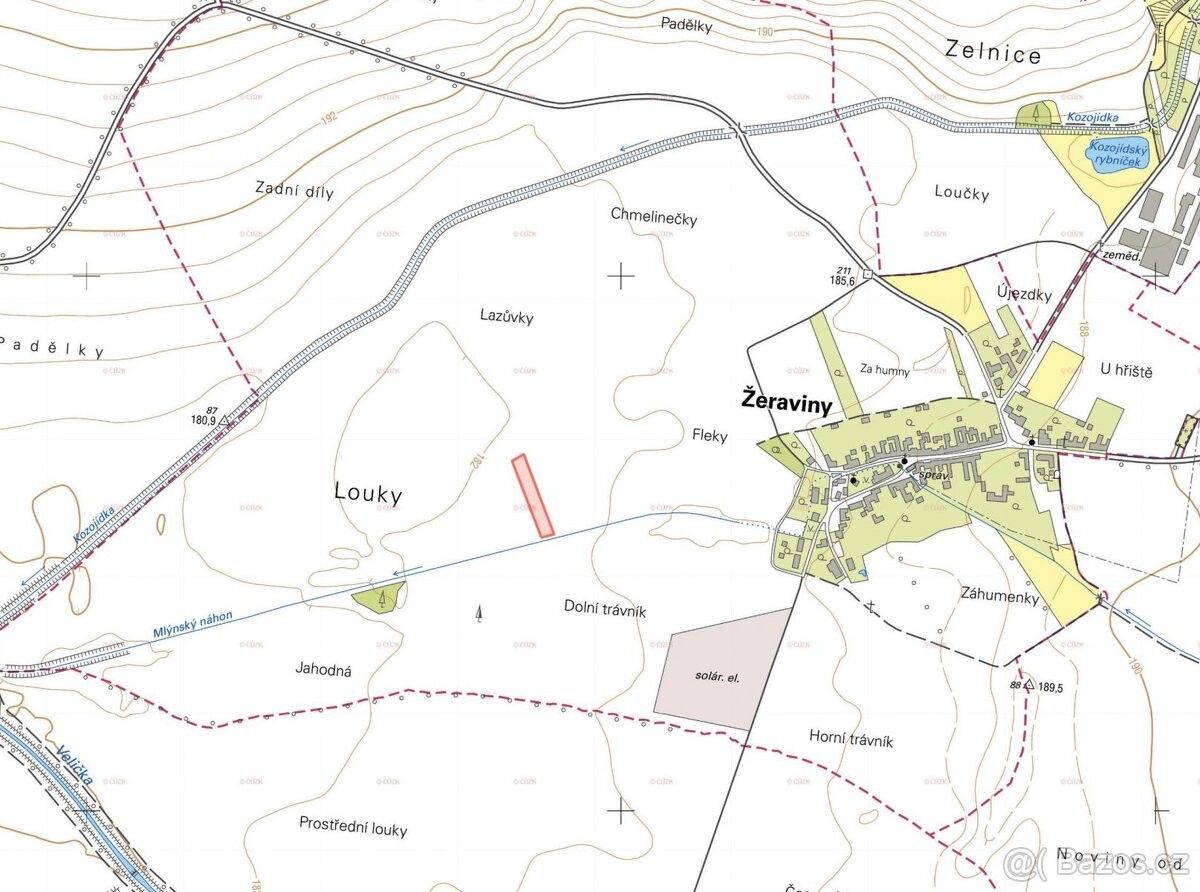 Prodej pozemek pro bydlení - Hroznová Lhota, 696 63