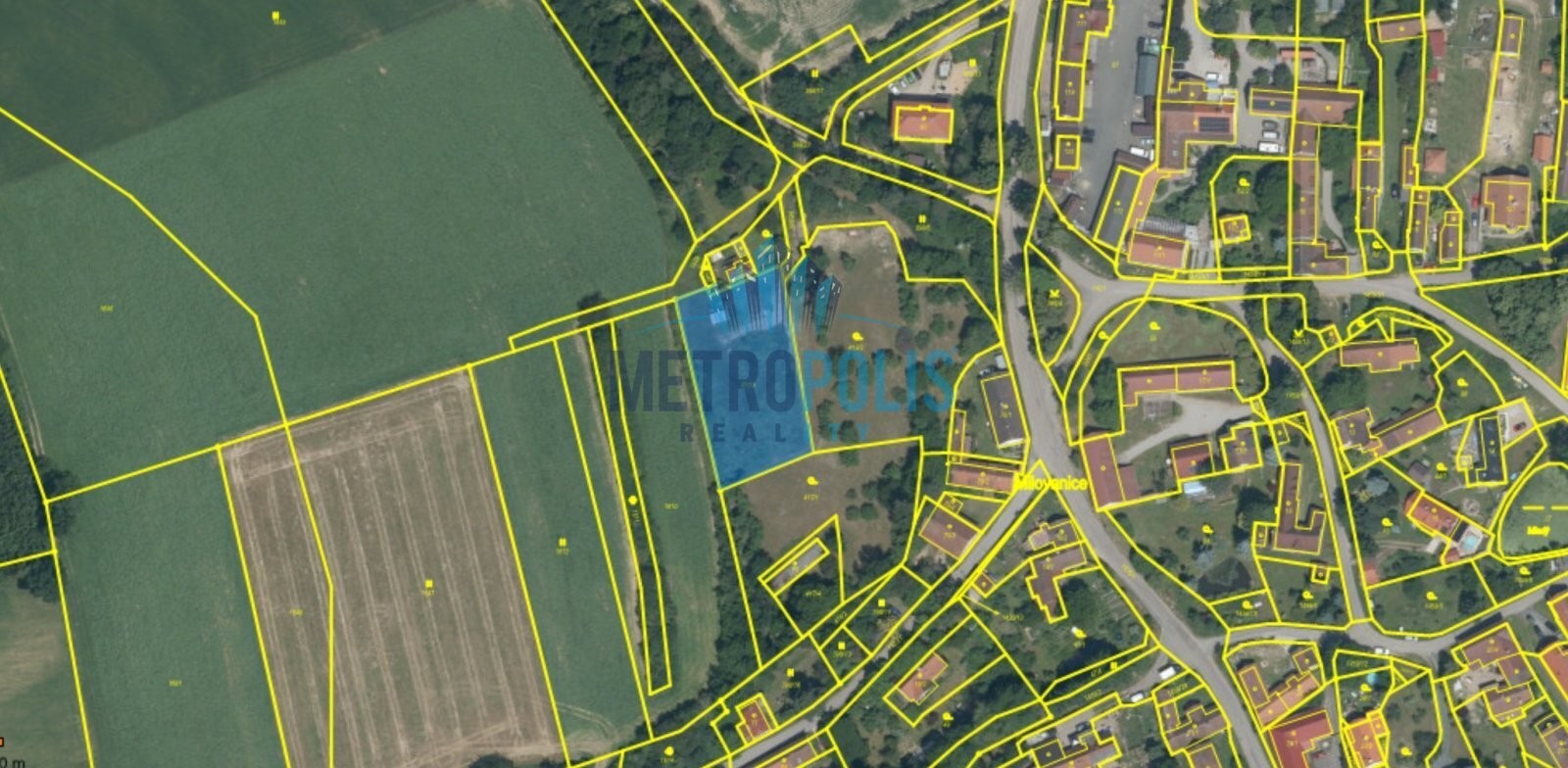 Pozemek pro bydlení · 1 949 m² · Milovanice, Postupice - 3