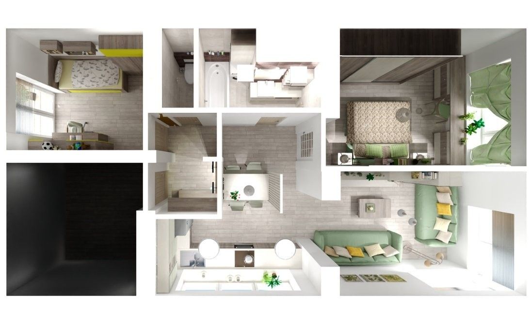 Prodej byt 3+1 - Vyhlídka, Brno, 62 m²