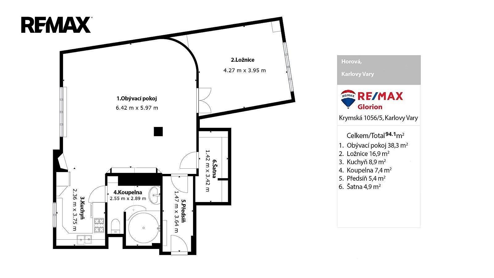 Prodej byt 2+kk - Horova, Karlovy Vary, 86 m² - 5