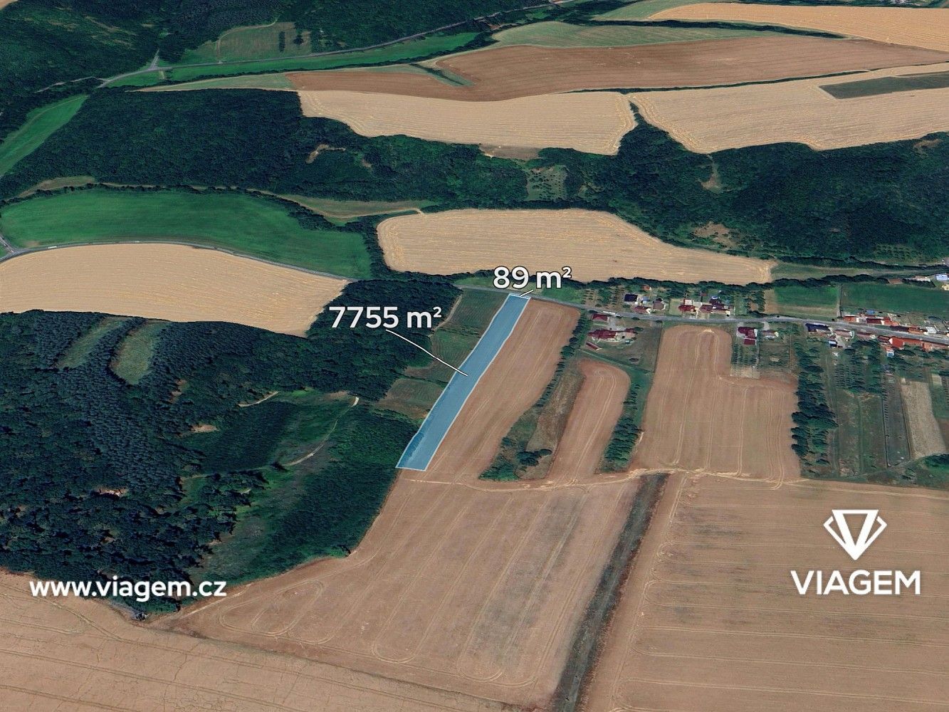 Zemědělské pozemky, Částkov, okres Uherské Hradiště, Zlínský kraj