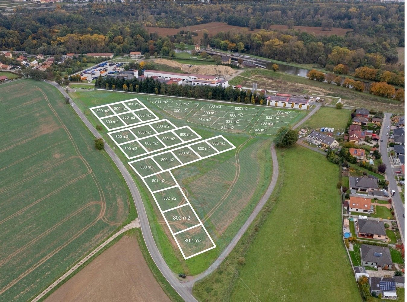 Pozemky pro bydlení, Hořín, okres Mělník, Středočeský kraj - 1