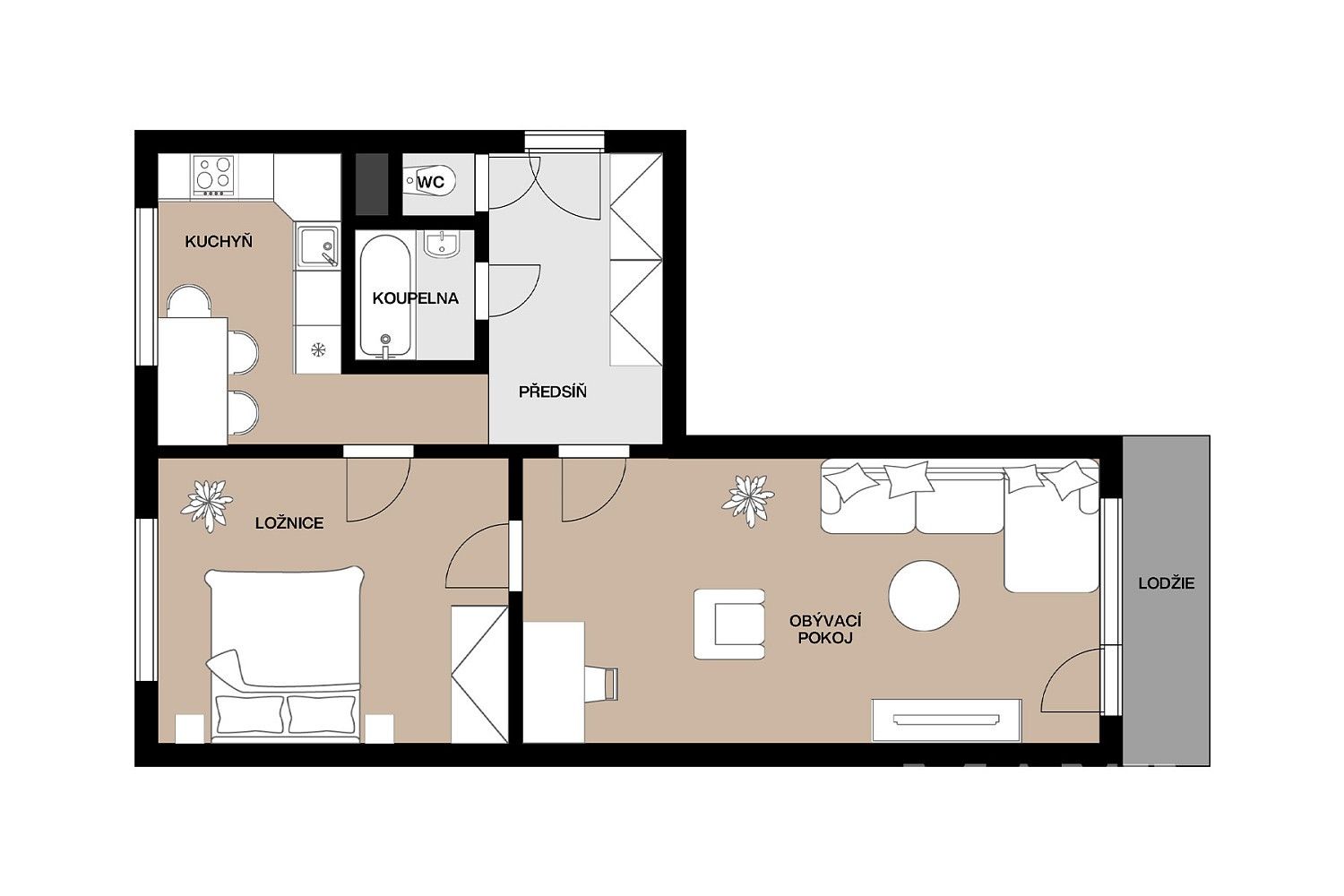 Prodej byt 2+1 - Praha - Záběhlice, okres Praha 10, Hlavní město Praha, 60 m² - 5