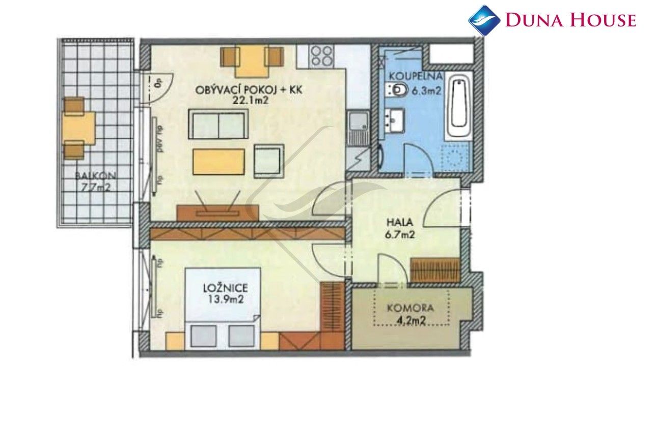 Byt 2+kk · 56 m² · Kardausova, Praha - 3