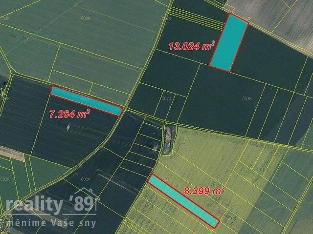 Prodej zemědělský pozemek - Veleň, 46 326 m²