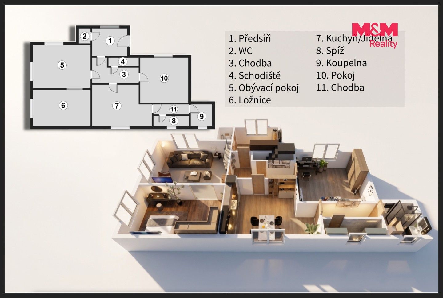 Prodej rodinný dům - Malá Víska, 110 m² - 5