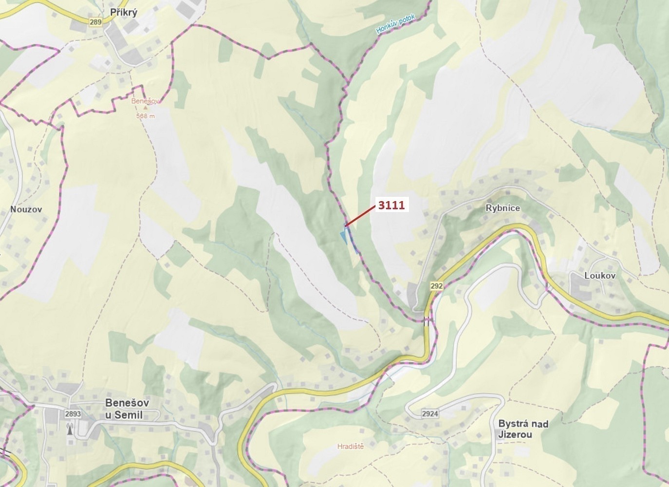 Les, 2 958 m²