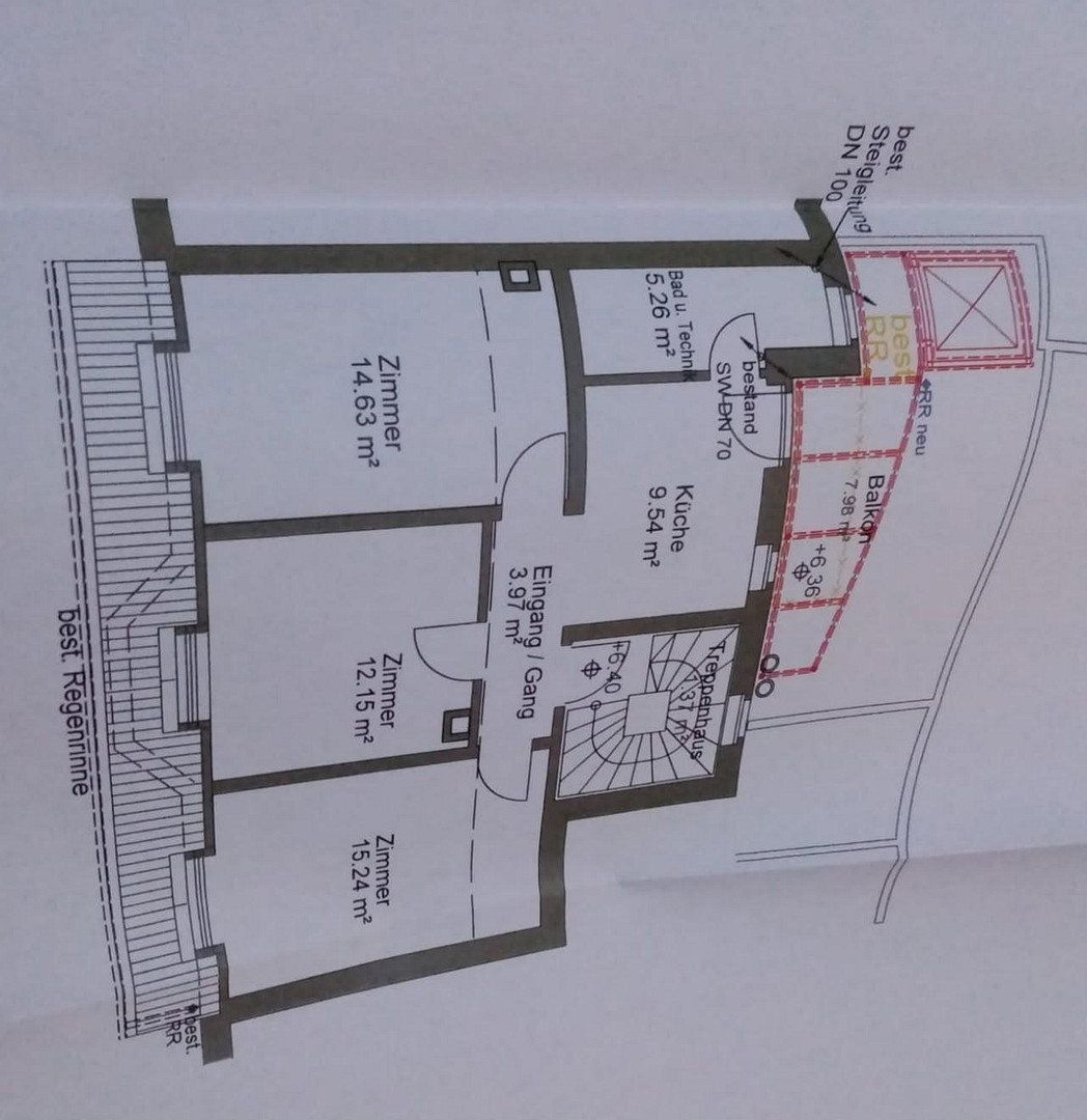 3+1, Grabenstrasse 2, , Bádensko-Württembersko, 61 m² - 2