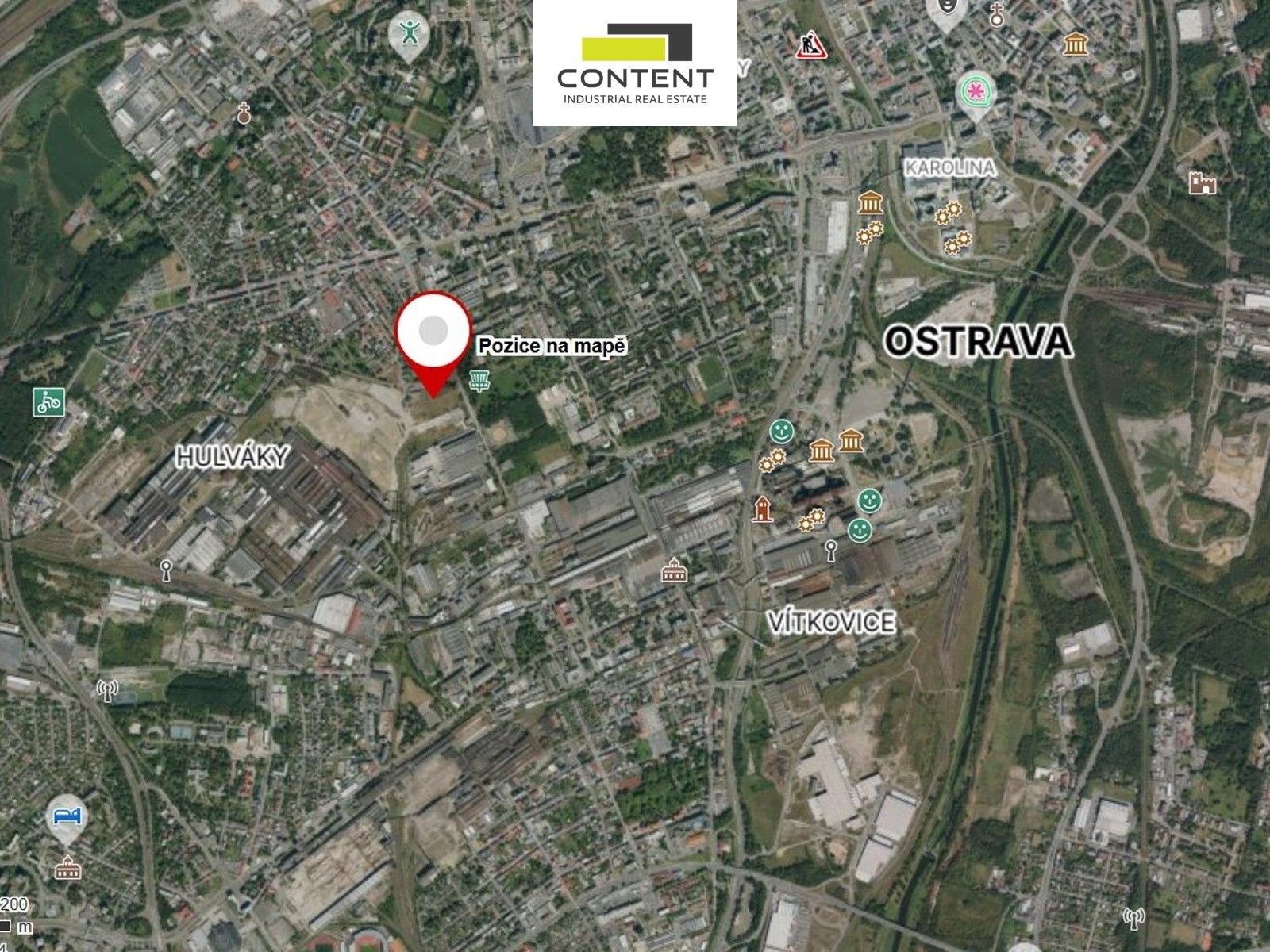 Komerční pozemky, 1. máje, Ostrava, 22 701 m² - 2