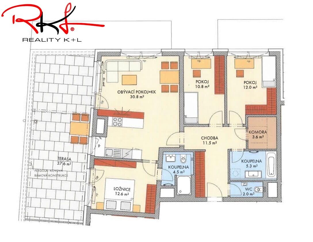4+kk, Thomasova, Praha Třebonice, 100 m² - 2