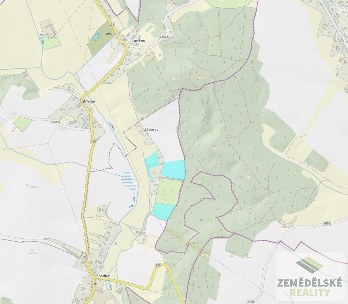 Prodej zemědělský pozemek - Lanžov - Sedlec, okres Trutnov - 5