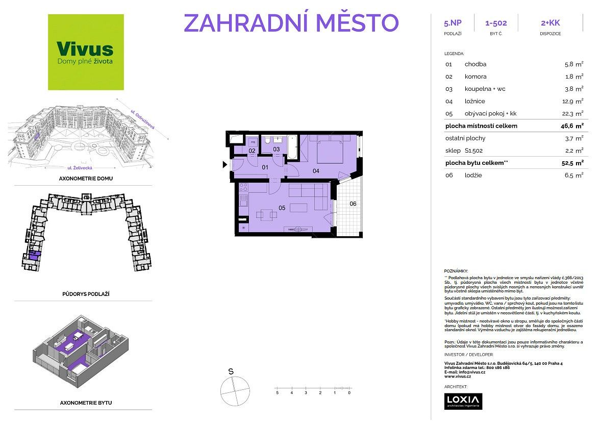 2+kk, Želivecká, Praha 10 - Záběhlice, 53 m² - 1