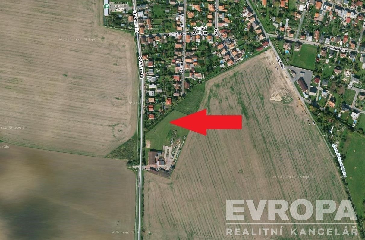 Prodej komerční pozemek - Ostřešanská, Pardubice