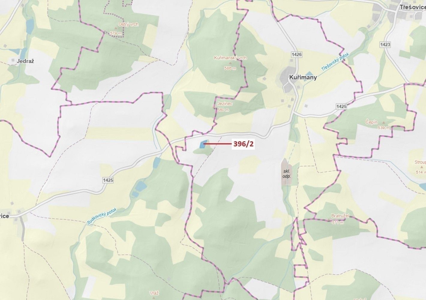 Les, 3 340 m²