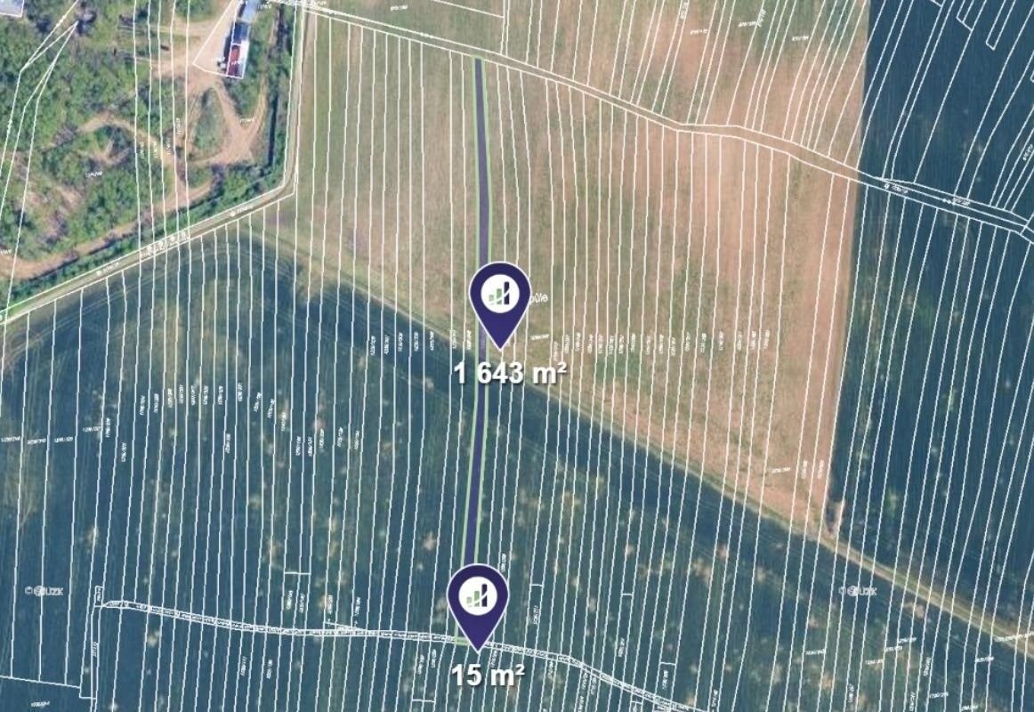 Zemědělský pozemek, 1 658 m²