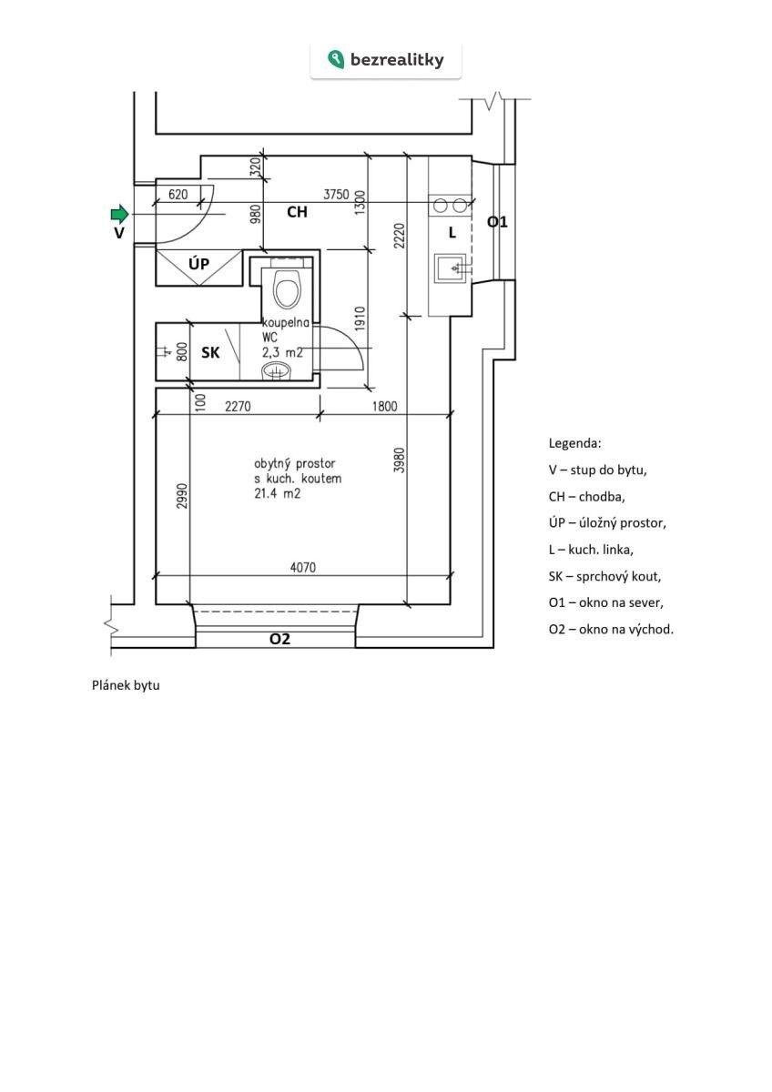 Byt 1+kk · 26 m² · Maškova 859, Brno Černá Pole - 4