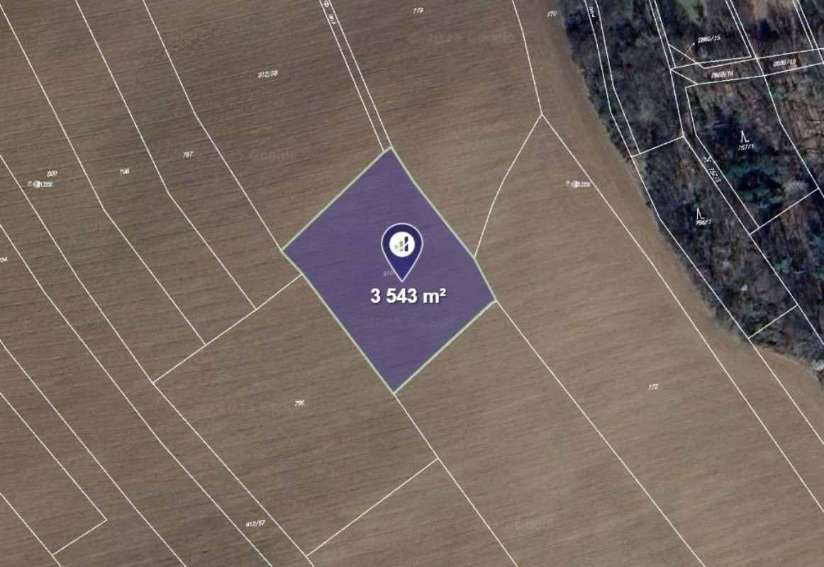 Zemědělské pozemky, Ondřejov, 2 457 m²