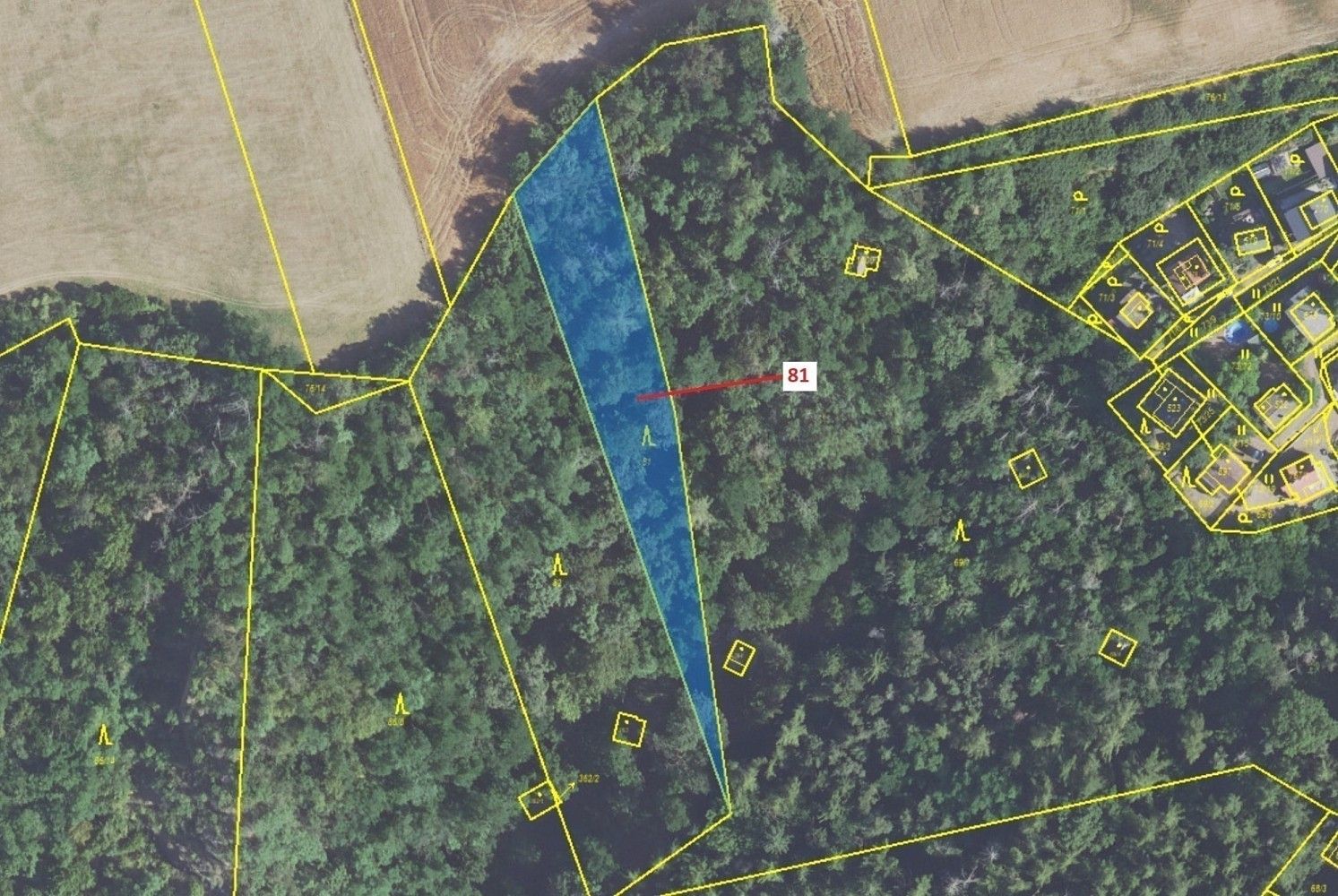Prodej les - Račice, okres Rakovník, Středočeský kraj - 2