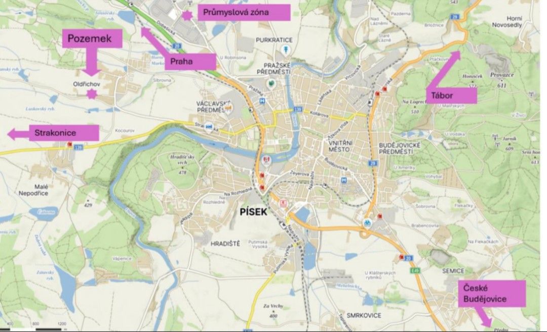 Prodej pozemek pro bydlení - Písek, 397 01