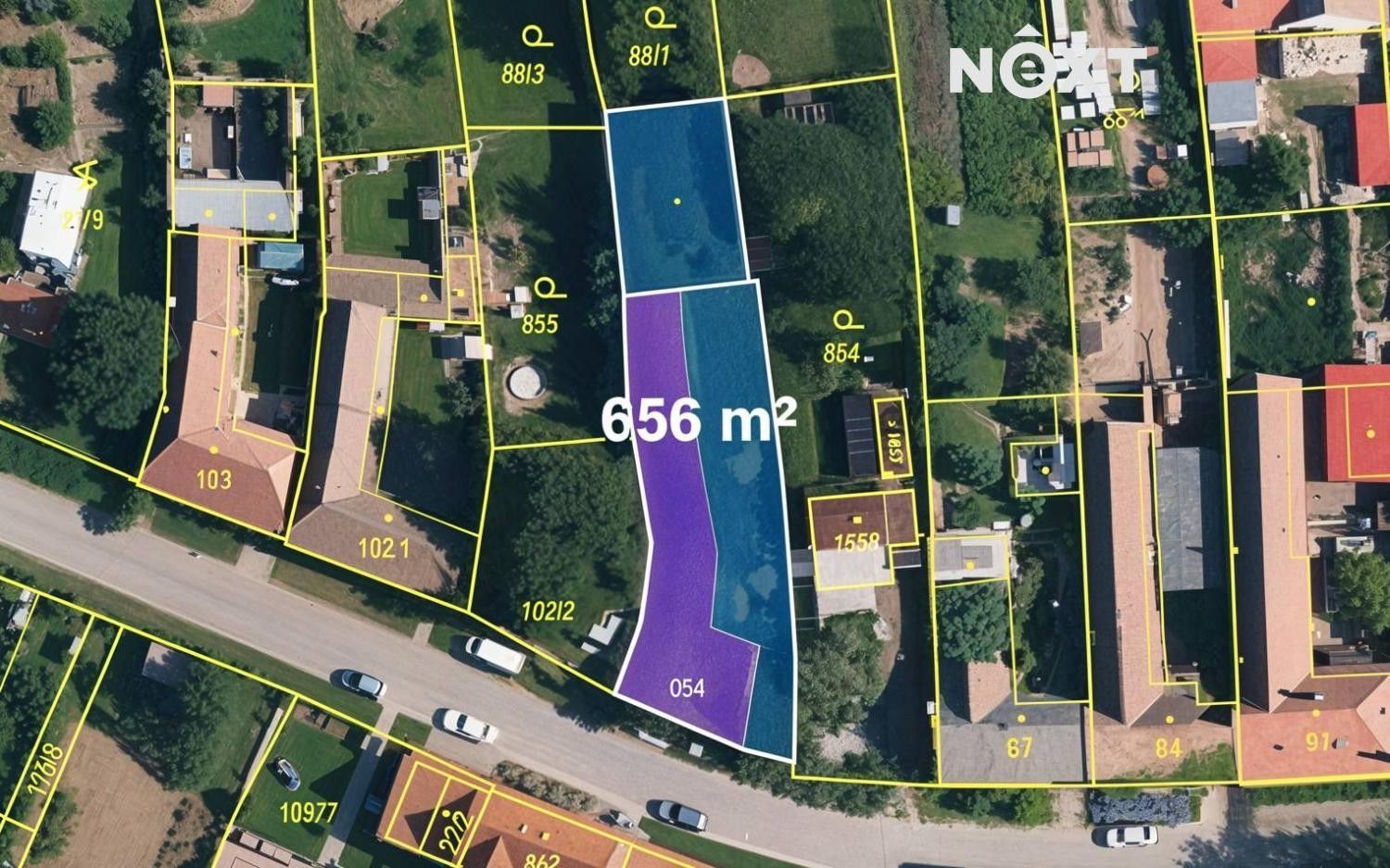 Pozemek pro bydlení, 656 m²