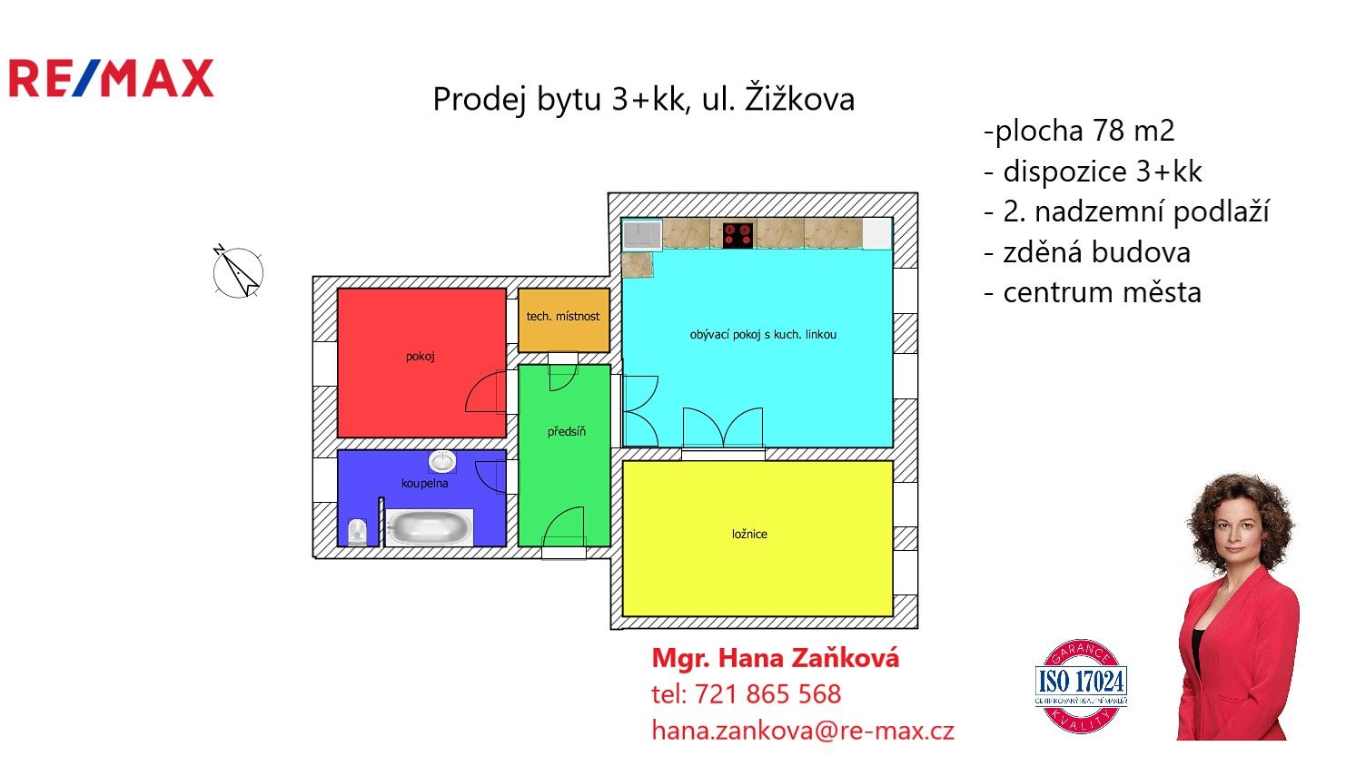 Prodej byt 3+kk - Žižkova tř., České Budějovice, 78 m²