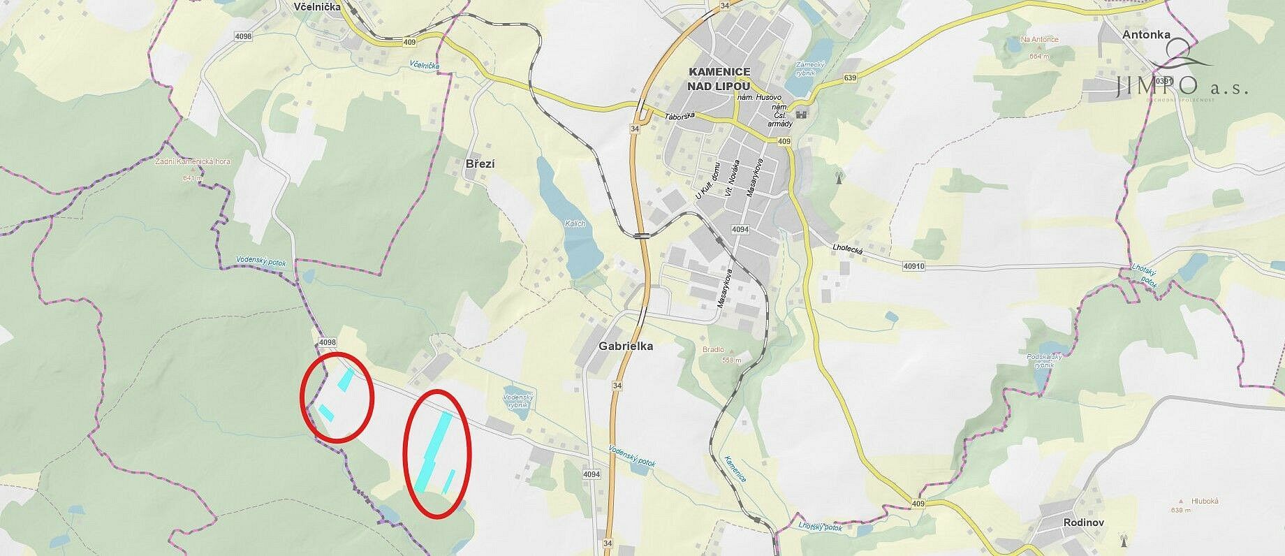 Zemědělský pozemek · Kamenice nad Lipou - Gabrielka, okres Pelhřimov, Kraj Vysočina - 3