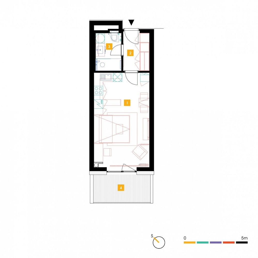 Byt 1+kk · 34 m² · Mukařovského, Praha 5 - Stodůlky - 3