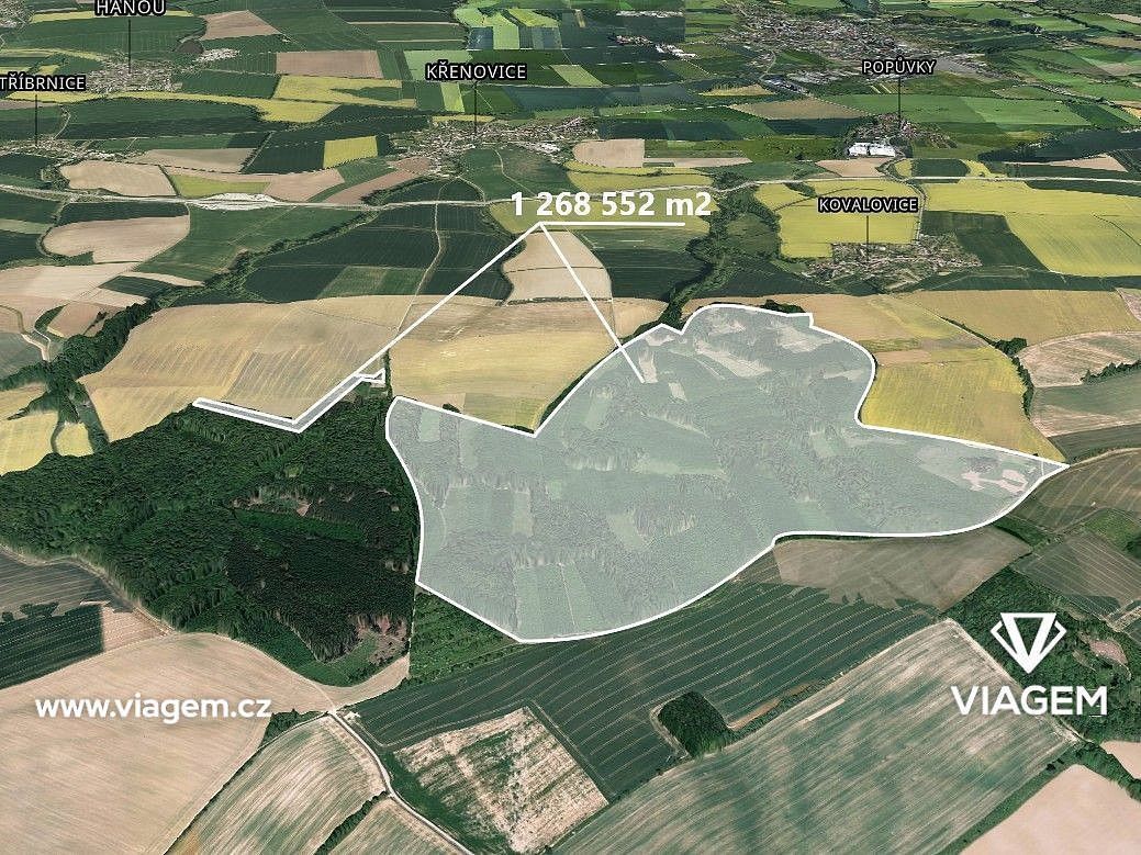 Les, 16 746 m²