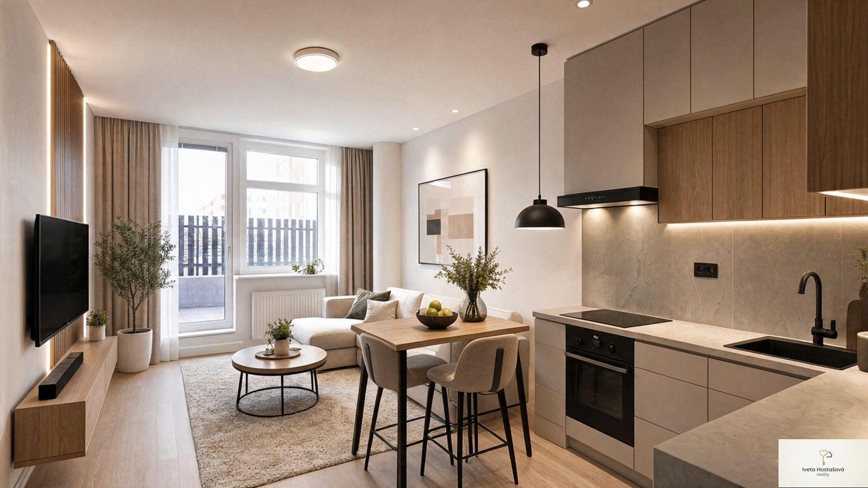 Prodej byt 2+kk - Trnkovo náměstí, Praha 5 - Hlubočepy, 45 m² - 2