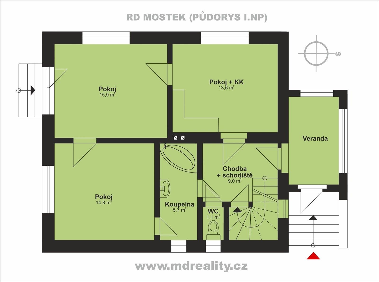 Prodej rodinný dům - Mostek, 140 m²