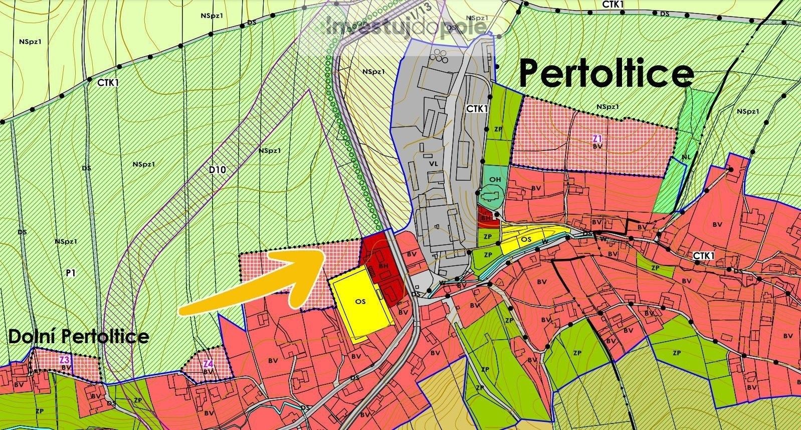 Pozemek pro bydlení · 21 724 m² · Pertoltice - 3