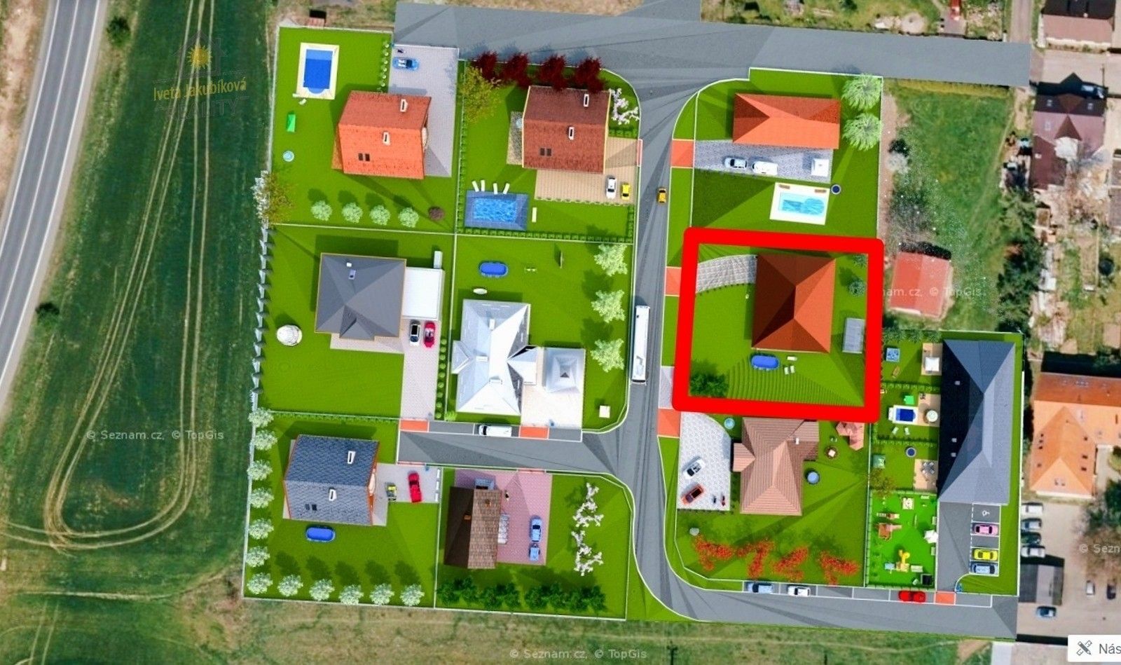 Prodej pozemek pro bydlení - Brozánky, Hořín, 1 027 m²