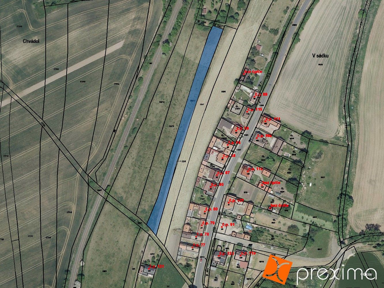Pozemek pro bydlení, 2 044 m²