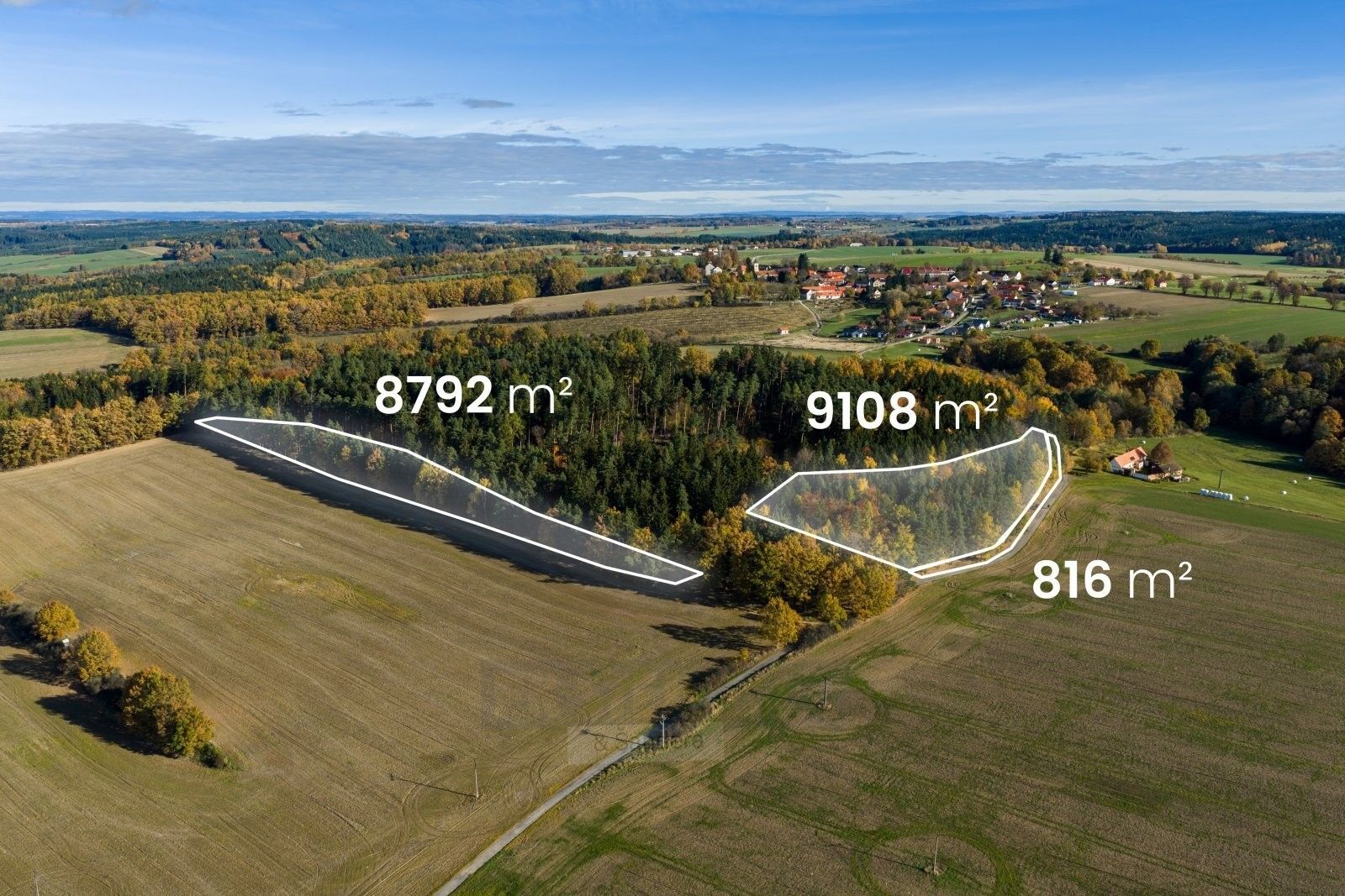 Prodej les - Kostelec, Hluboká nad Vltavou, 18 m²