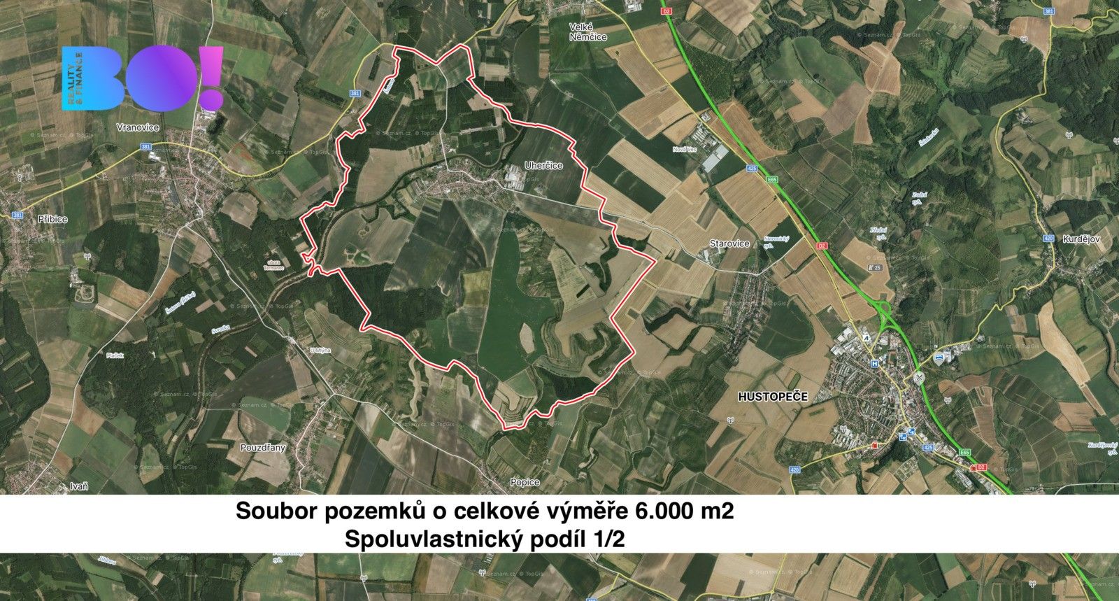 Prodej zemědělský pozemek - Uherčice, 3 000 m²