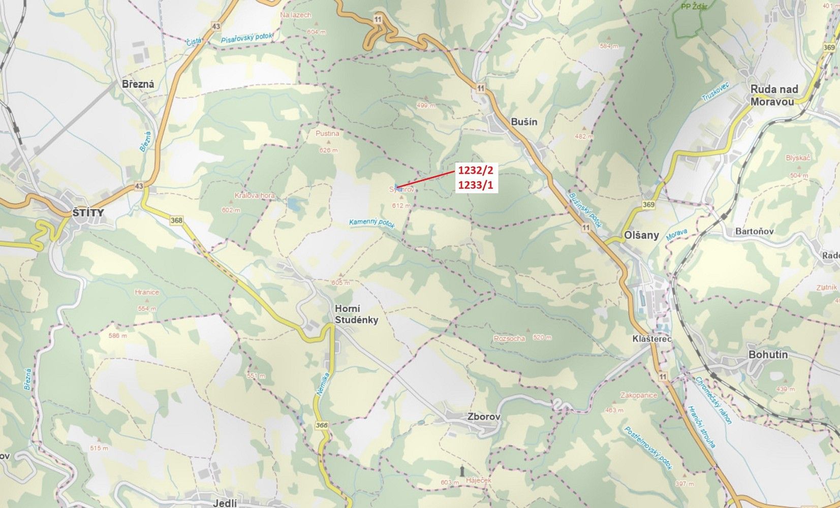 Prodej les - Horní Studénky, okres Šumperk, Olomoucký kraj - 1