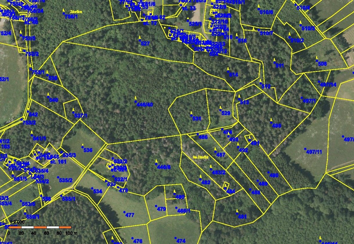 Lesy, Zavlekov, 42 059 m²