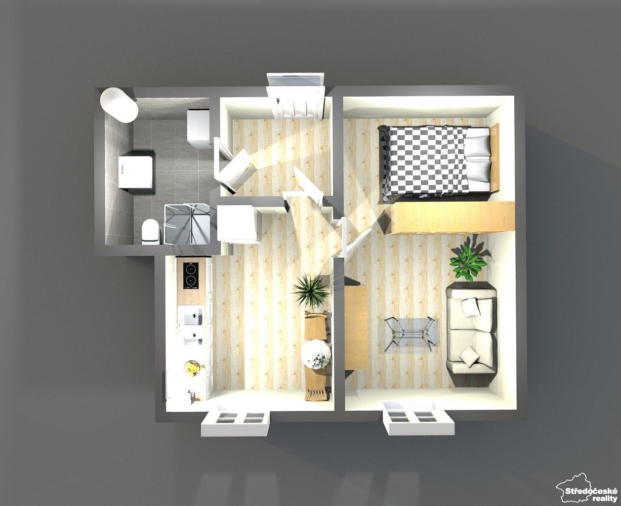 Byt 2+kk · 40 m² · Mšené-lázně, okres Litoměřice, Ústecký kraj - 4