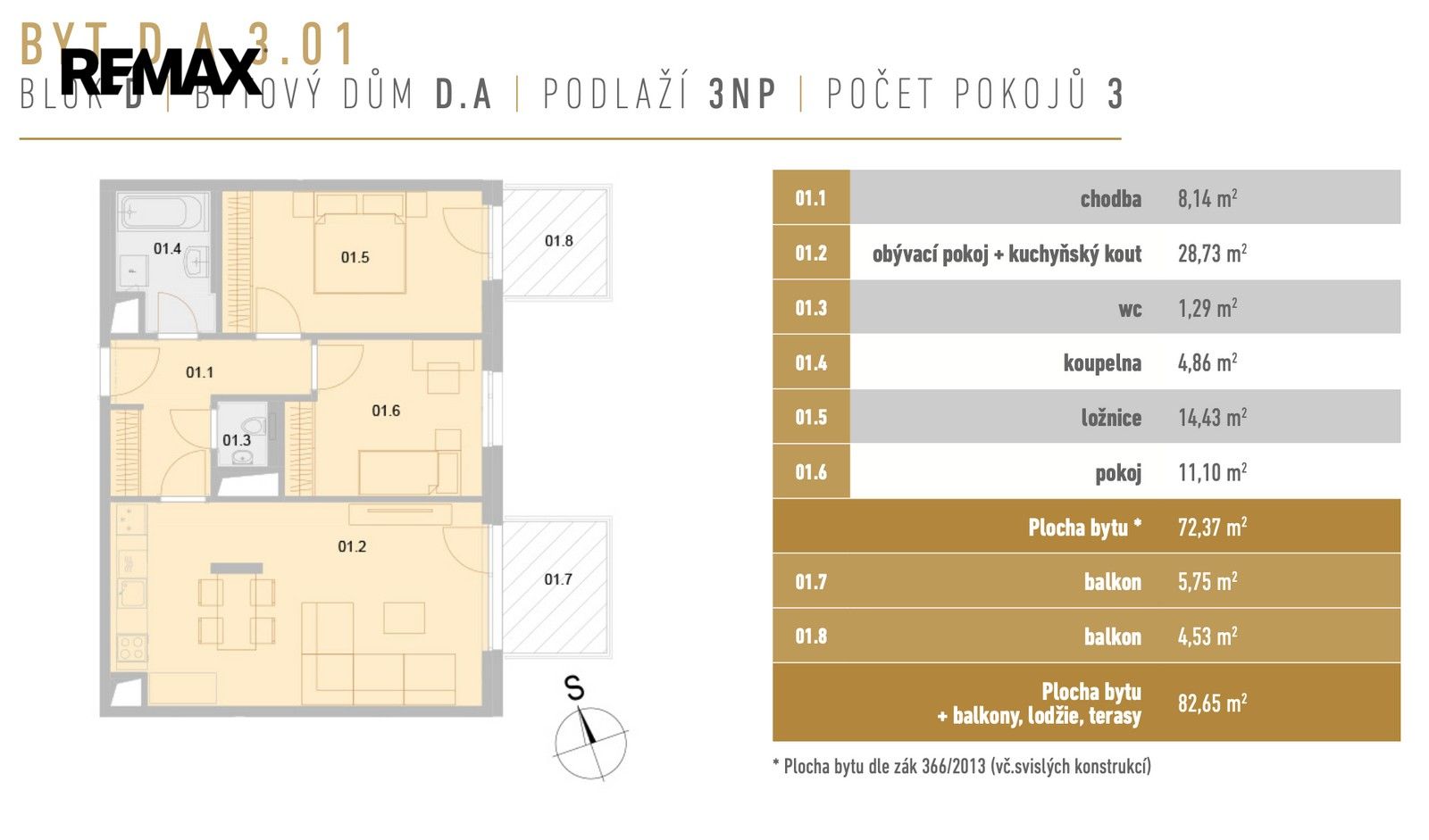 Byt 3+kk · 72 m² · Vrbenská 796, České Budějovice 4 - 4